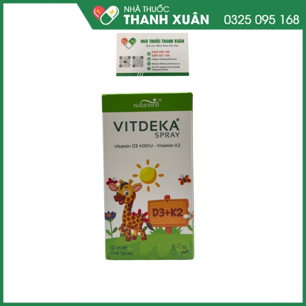 Vitdeka spray bổ sung vitamin D và K2